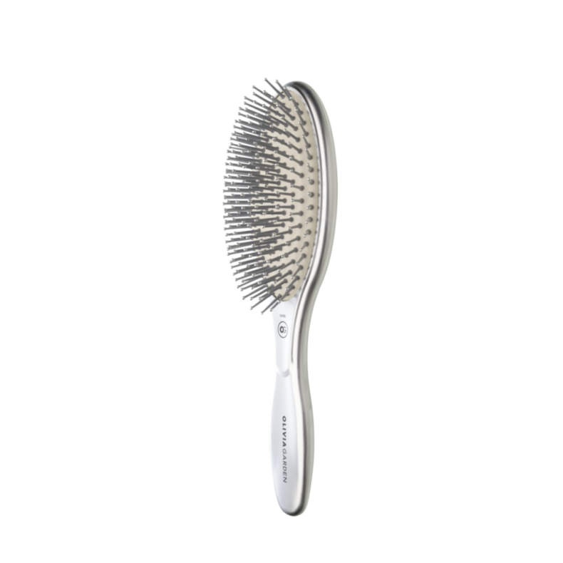 Olivia Garden Expert Care Oval Nylon Bristles Silver - Image 2
