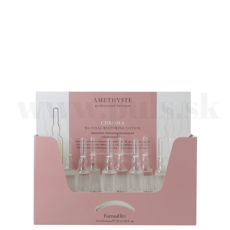 Farmavita Amethyste Chroma Re-vital Restoring Lotion Ampulky na farbené vlasy