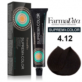 Farmavita Suprema Color 4.12 - profesionálna farba na vlasy