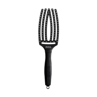 Olivia Garden Fingerbrush Care Iconic Nylon Bristles Black M