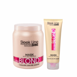 Ružová maska na blond vlasy Stapiz Sleek Line Blush Blond pre pastelový efekt a lesk vlasov