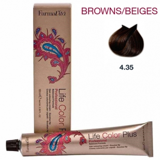 Farmavita Life Color Plus Browns/Beiges 4.35 - profesionálna farba na vlasy
