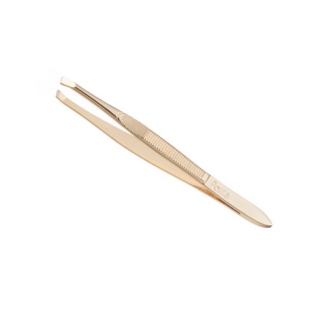 Eurostil Pinzeta zlatá šikmá 9 cm