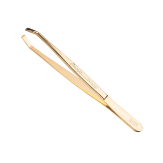 Eurostil Pinzeta zlatá rovná 9 cm
