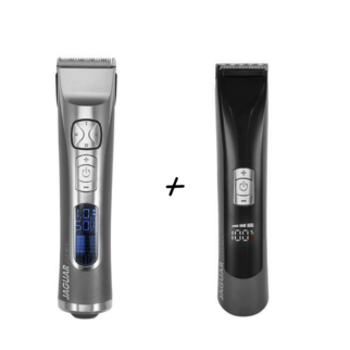 Strojček Jaguar J-CUT 60 Li+Strojček J-Cut 40 Li Trimmer čierny