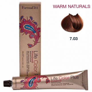 Farmavita Life Color Plus Warm Naturals 7.03 - profesionálna farba na vlasy