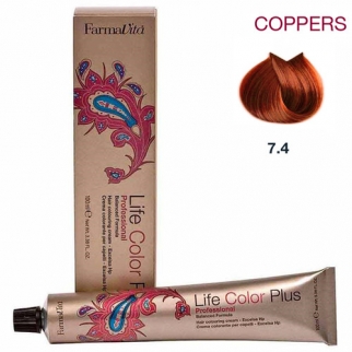 Farmavita Life Color Plus Coppers 7.4 - profesionálna farba na vlasy