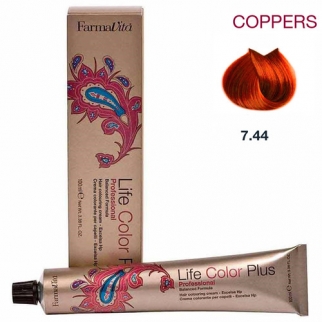 Farmavita Life Color Plus Coppers 7.44 - profesionálna farba na vlasy