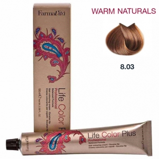 Farmavita Life Color Plus Warm Naturals 8.03 - profesionálna farba na vlasy