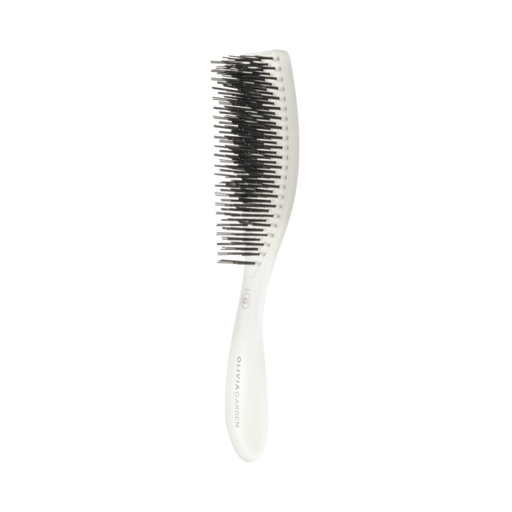 Olivia Garden Essential Style Wet Fine Hair Bristles Ice White kefa na vlasy