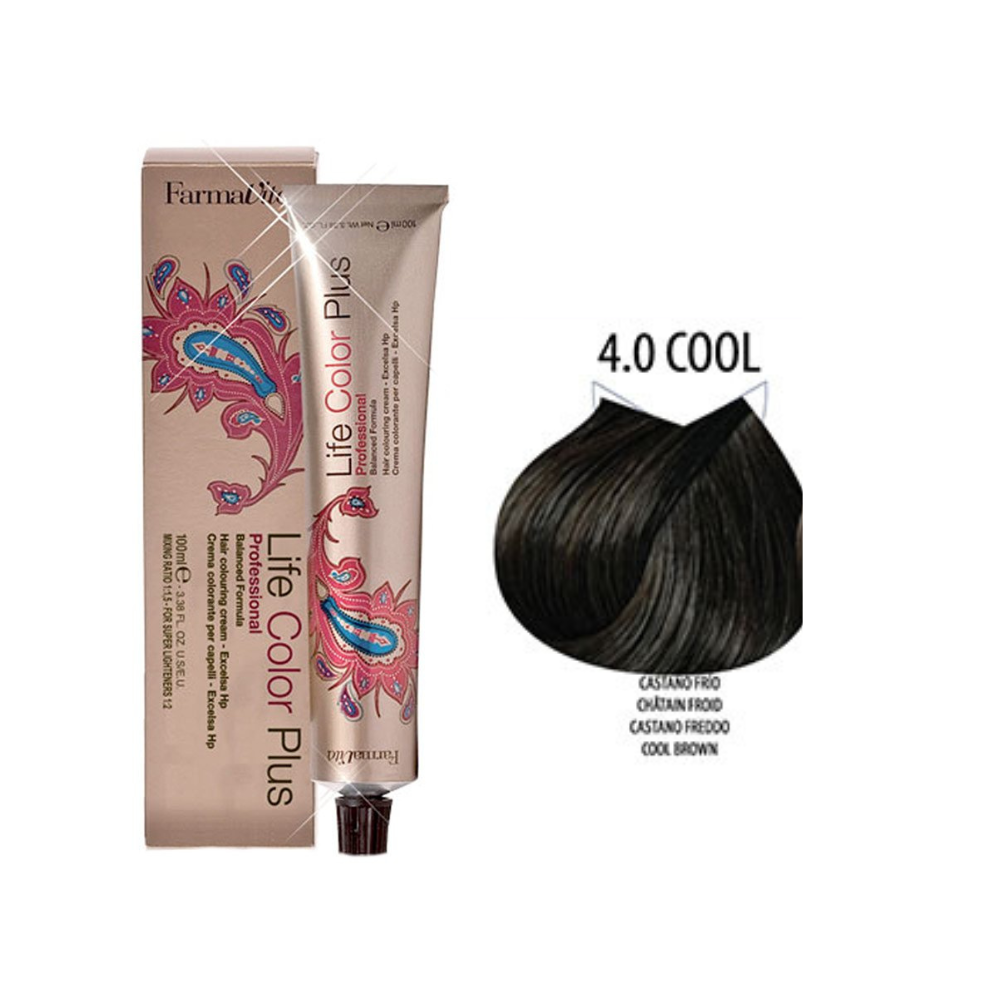 Farmavita Life Color Plus Cool Naturals 4.0 Cool – profesionálna farba na vlasy