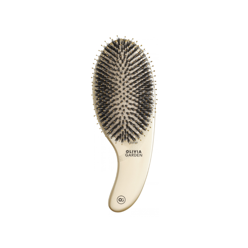 Expert Care Curve Boar&Nylon Bristles gold