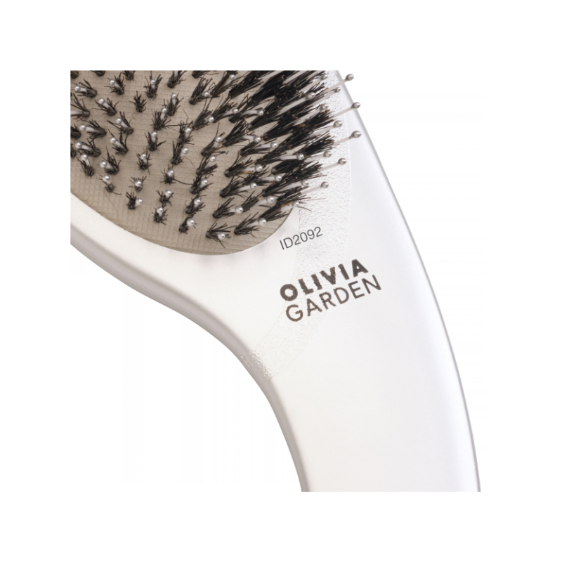 Expert Care Curve Boar & Nylon Bristles Silver