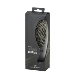 Expert Care Curve Boar & Nylon Bristles Silver