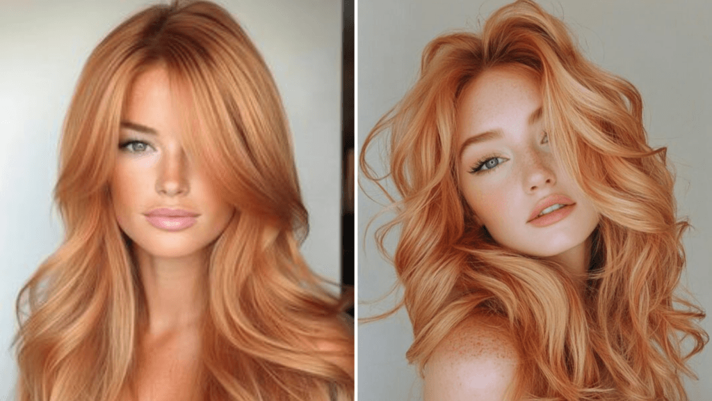 Soft copper farba vlasov na blond vlasoch