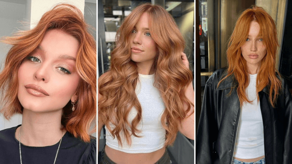 Jemná medená balayage soft copper