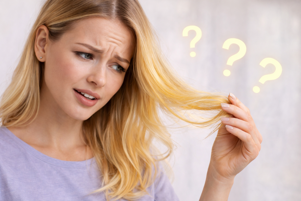 žlté vlasy po zosvetlení – čo robiť a ako neutralizovať blond vlasy